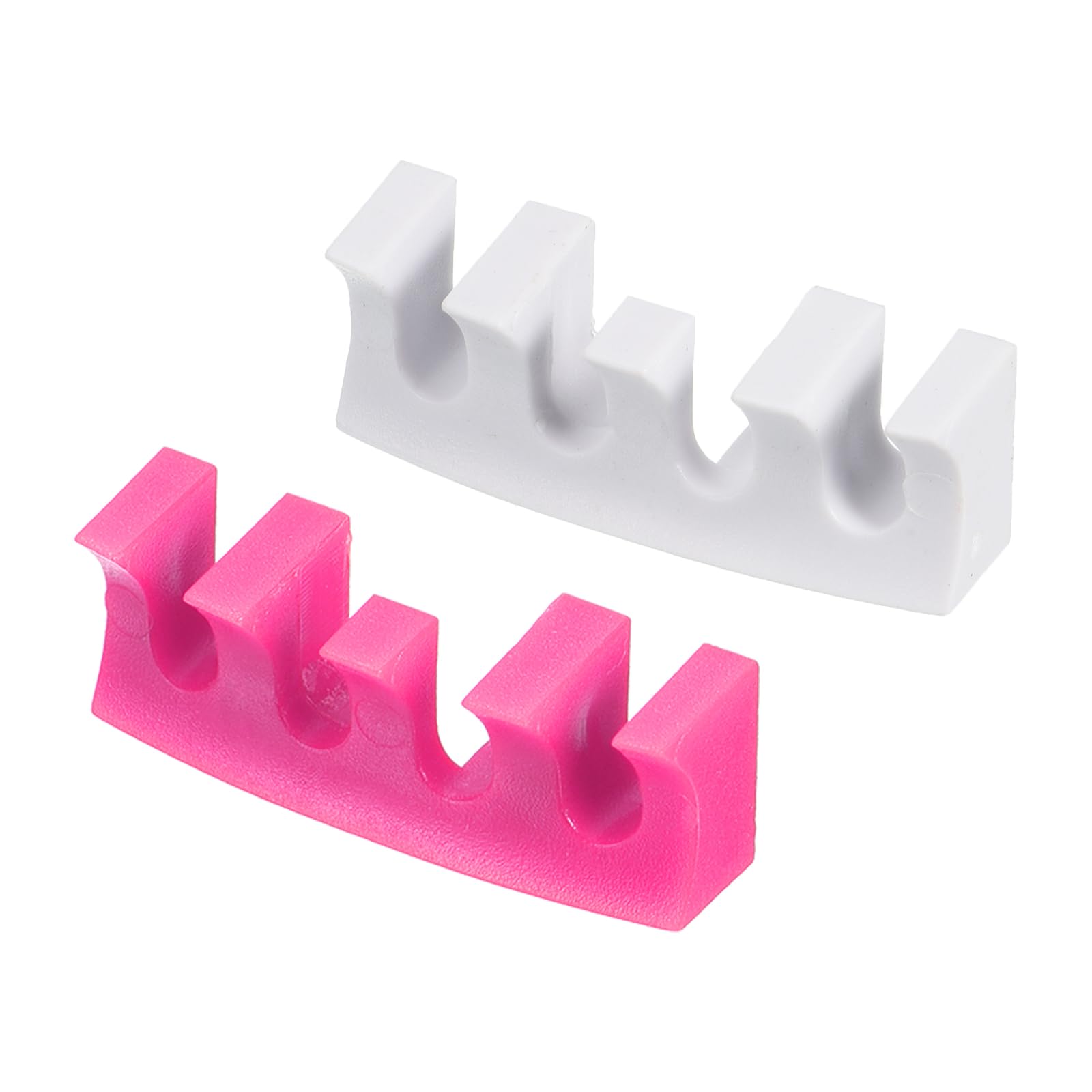 M METERXITY 2 Pack Badminton Stringing Racquet Load Spreader - Pressure Reducer Stringing Protector Threading Machine Adapter for Repair Fixing (White/Pink) โ image 1