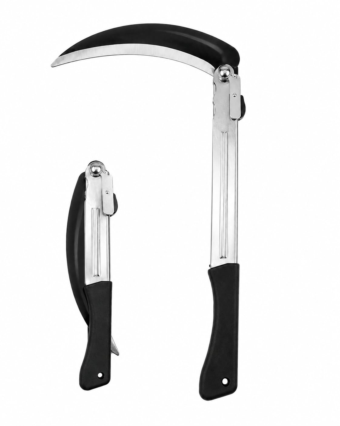 Folding Grass Cutting Sickle with Safety Lock | 41 cm Overall Length, 23 cm Sharp Carbon Steel Blade | Portable Foldable Hand Tool for Grass Cutting, Weeding, Harvesting & Gardening-image-10