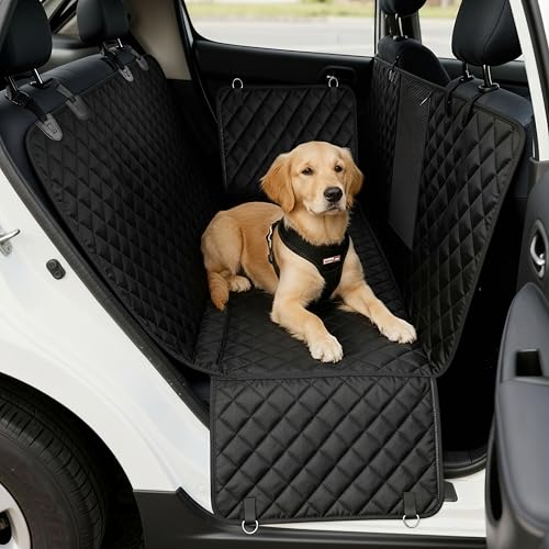 Upgrade4cars Hundedecke Auto Rückbank Wasserdicht & Gepolstert | Hunde Autositz Schondecke | Rücksitz Autodecke