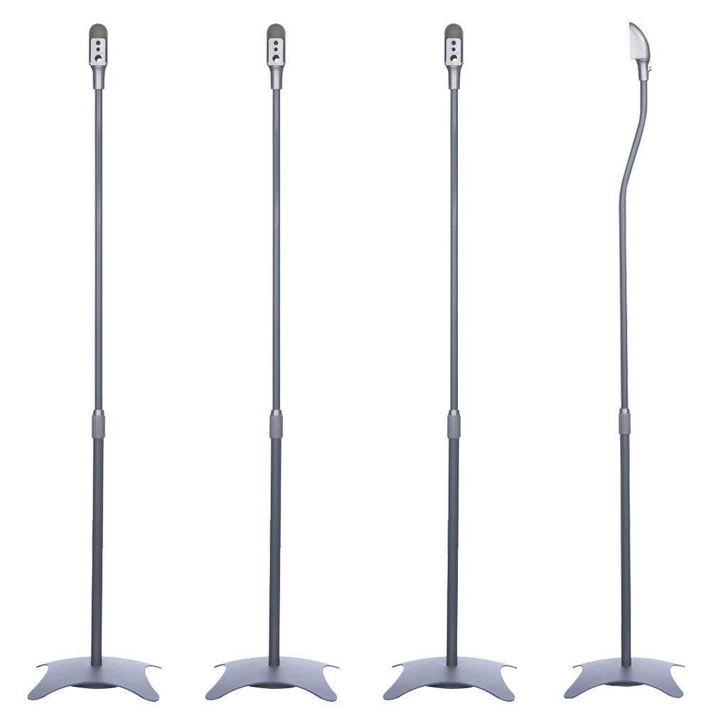 Box/Satellite Speaker Stands Pair Black max. Load 4.5 kg Each