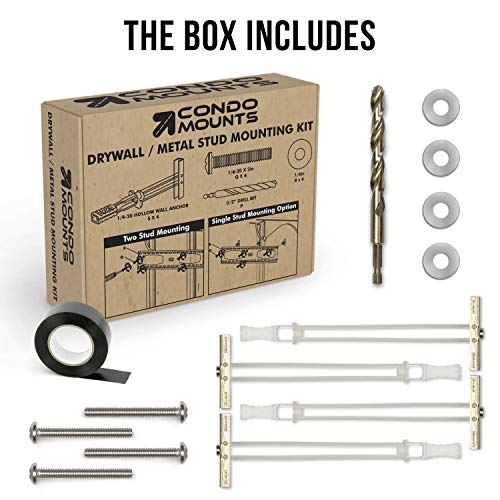 200 lbs Drywall Anchor Mounting Kit for Wall Mounting Without Studs or Through