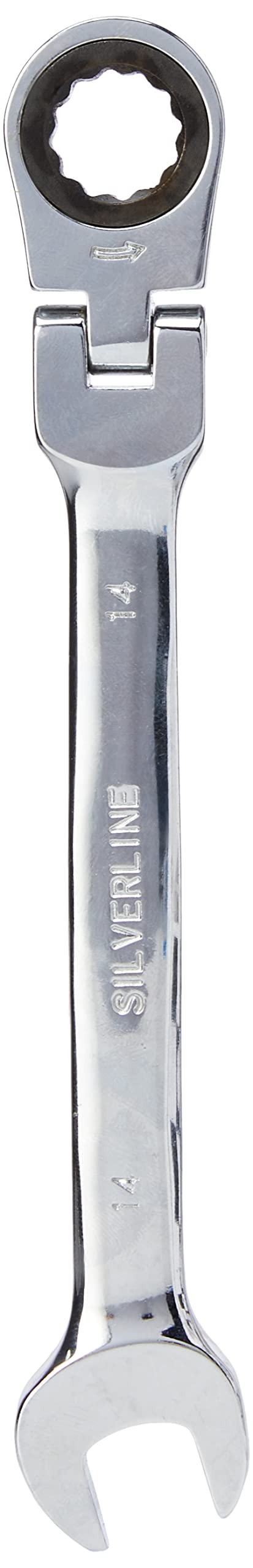 Silverline 783149 Flexible Head Ratchet Spanner - 14mm