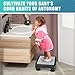 SPACELEAD Mobility Step Stool for Adults & Seniors, Anti-Slip Bathroom Step Stool, Portable Stair Assist Indoor/Outdoor, Platform Step for Kitchen, Office, and Bedroom, 600lbs Capacity, Black-Gray