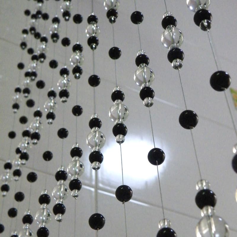 Rideau De Perles De Cristal Rideau de Perles de Cristal à 10 Cordes, décoration intérieure de la Maison, Rideau de Porte, décorations de fête, de Festival(Red,5 String 50cm)