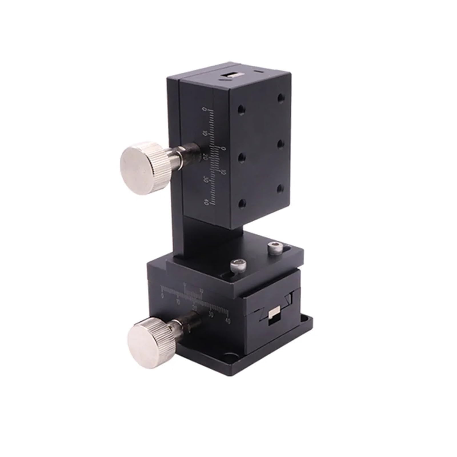 WNVXJGNSO XZ axis LWE4040 Dovetail Groove Guide Type Manual Displacement Platform Gear Drive knob Adjusting Slide Table Load 29.4N 40x40mm