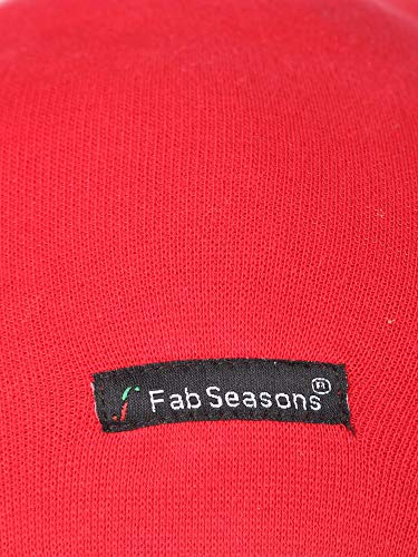 Image of FabSeasons Unisex Cotton Cap (WC48 Red Free Size)