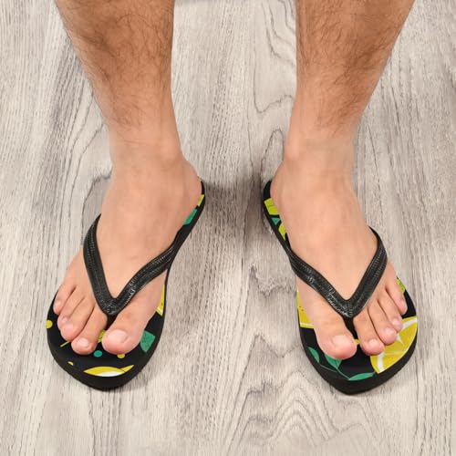 Womens Flip Flops Lemon SummerNon-Slip Casual Beach Slippers Rubber Sandals214B27434