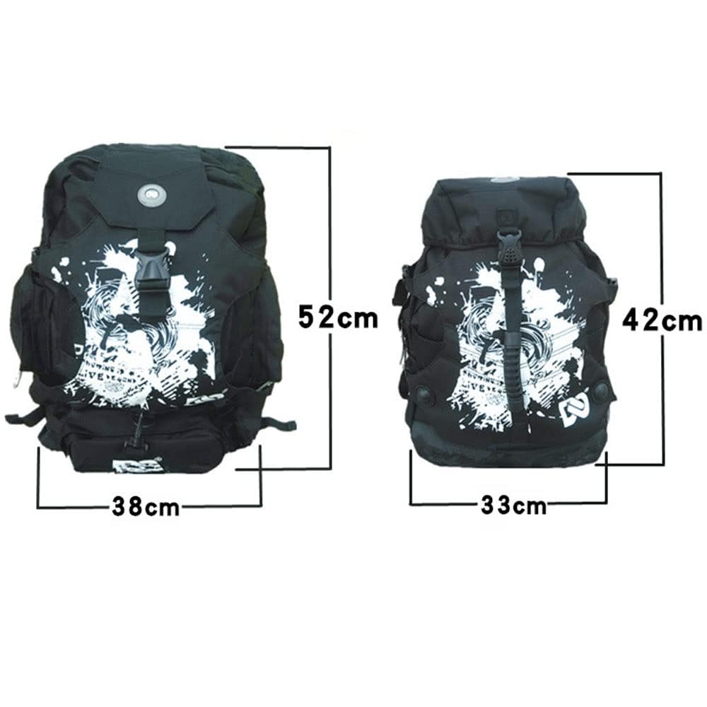 Mochila de Almacenamiento impermeable de tela oxford, Práctica Bolsa para Patines en Línea, Mochila de Patines para Niños y Adultos, Elegante Bolsa para Patines de Hielo, Accesorio Tipo de Patines