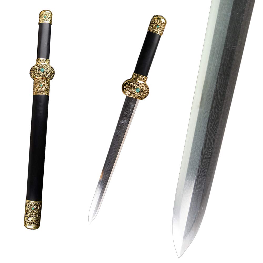 Sword of Friendship Famous Chinese Jinlan Jian Folded Steel Sharp Straight Blade