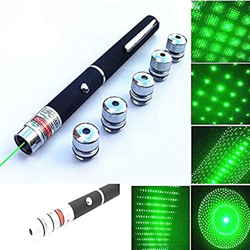 Best 6 in 1 Green Light Line Beam Presenter Pen Tactical Green Hunting Rifle Scope Green Pen Demo Remote Pen Pointer Projector Travel Outdoor Flashlight LED Interactive Baton Funny Toy
