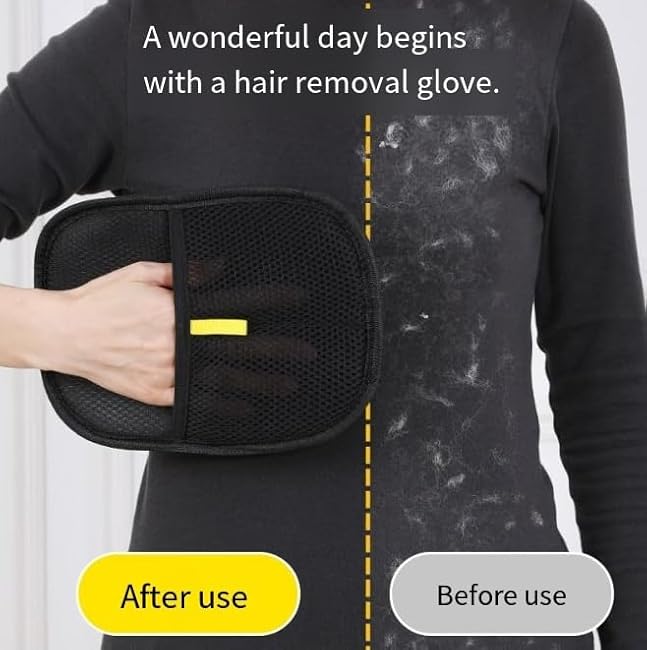 Saker Plus Pet Hair Removal Glove, 2026 New Saker Plus Pet Hair Glove, Pet Hair Remover Double-Sided Reusable Electrostatic Gloves for Cats & Dogs (3PCS)-L6SvArdM