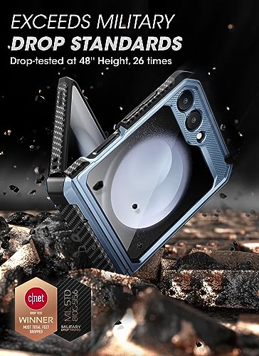 SUPCASE for Samsung Galaxy Z Flip 5 Case with Stand & Belt-Clip (Unicorn Beetle Pro), [Hinge Protection] [Front Screen Protector] Dual Layer Rugged Protective Phone Case for Galaxy Z Flip 5, Tilt - Thumbnail 3