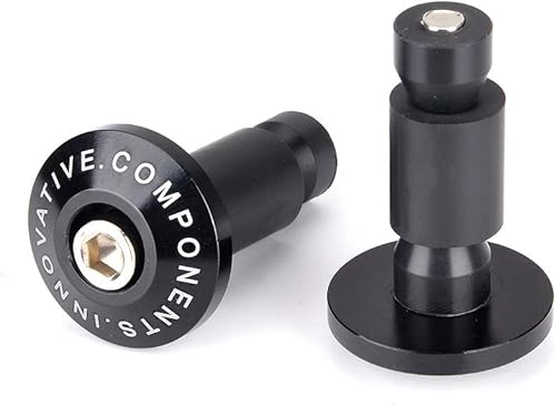 Miniatura 3 de Goldfire Manillar de motocicleta de 78 pulgadas, pesos finales para manillar, tapa de agarre antivibración, enchufe plateado para Yamaha Kawasaki