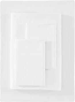 Vera Wang - King Size Sheets Set, Smooth & Silky 1000 Thread Count Sateen with Deep Pockets, Medium Weight for Year Round Comfort, 4 Piece Bedding with Matching Fitted Sheet & Pillowcases White