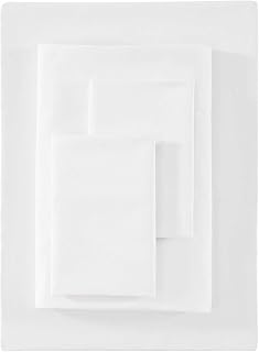 King Size Sheets Set, Smooth & Silky 1000 Thread Count Sateen with Deep Pockets, Medium Weight for Year Round Comfort, 4 Piece Bedding with Matching Fitted Sheet & Pillowcases (White)