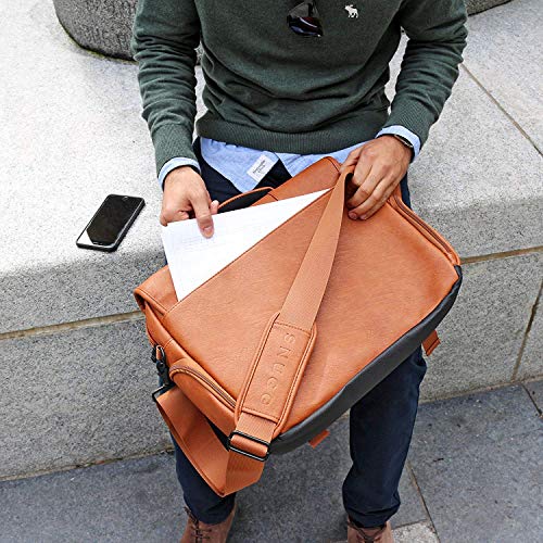 Snugg - Borsa a tracolla per laptop e tablet da 17...