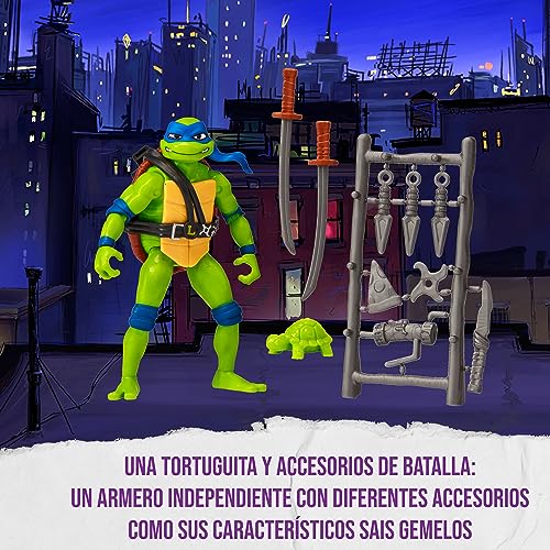 Giochi Preziosi, Leonardo Ninja Turtles Mutant Chaos, Leonardo in Articulated Action Figure Version 12 cm - Image 3