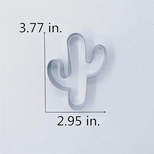 Miniatura 3 de LILIAO Cortador de galletas de cactus de 3.8 pulgadas, acero inoxidable