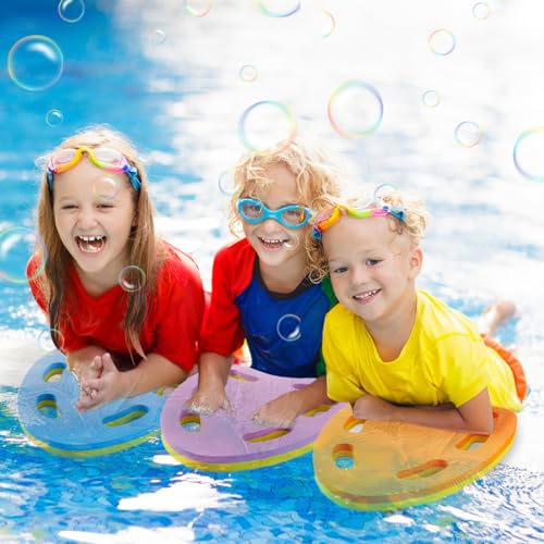 3 Sets Swimming Kickboard for Kids - Swim Training Aid Kickboard with Handrail Holes, Safety Swim Board Auxiliary Practising for Beginners Children Summer Pool Party - Thumbnail 7