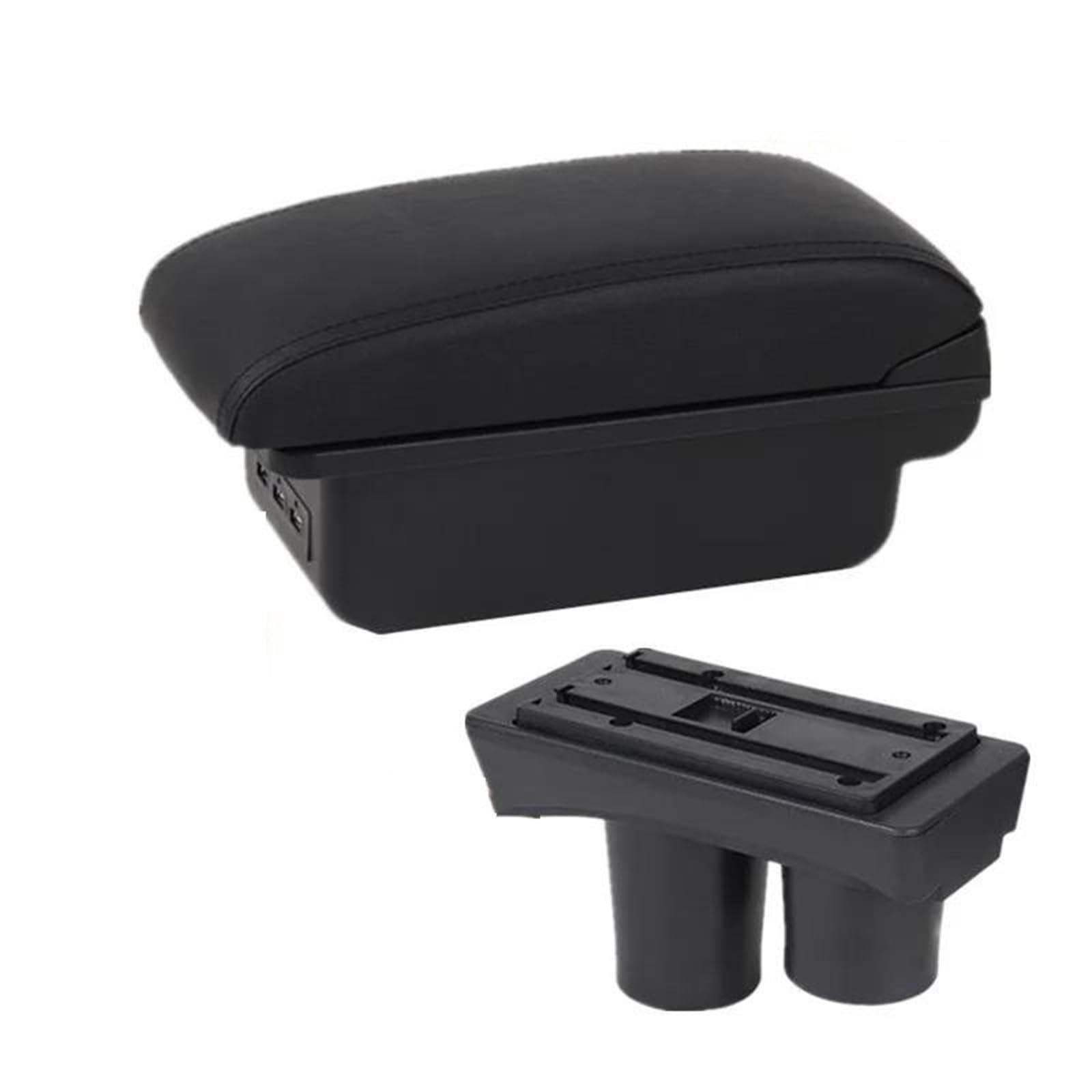 Hjkdsz Type D Car Armrest Box Protector Center Console For Citroen C3 C2 Storage Retrofit Interior Dedicated Accessories(Type D)