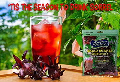 Sorrel Hibiscus Flowers (2 x 3Oz.) Herbal Tea Whole Petal 6 Oz - 100% Natural Dried Raw - Non GMO - Vegan - USFDA Inspected - Makes Refreshing Iced Tea Or Hot Tea - Thumbnail 2