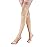 Lin Performance 15-20 mmHg Medical Compression Stockings for Women and Men Thigh High Dot-Top Open Toe Socks for Varicose Vein Swollen legs Travel Flight Pregnant(Beige,S)