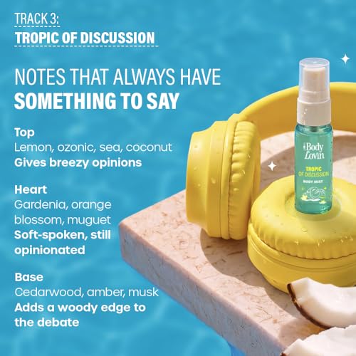 Image of Plum BodyLovin' Summer Mixtape Body Mist Playlist Trio | Playful Summer Body Mists With Fresh, Fruity & Floral Notes | Long-Lasting Everyday Fragrance Set | 5ml Body Mists - Set of 3