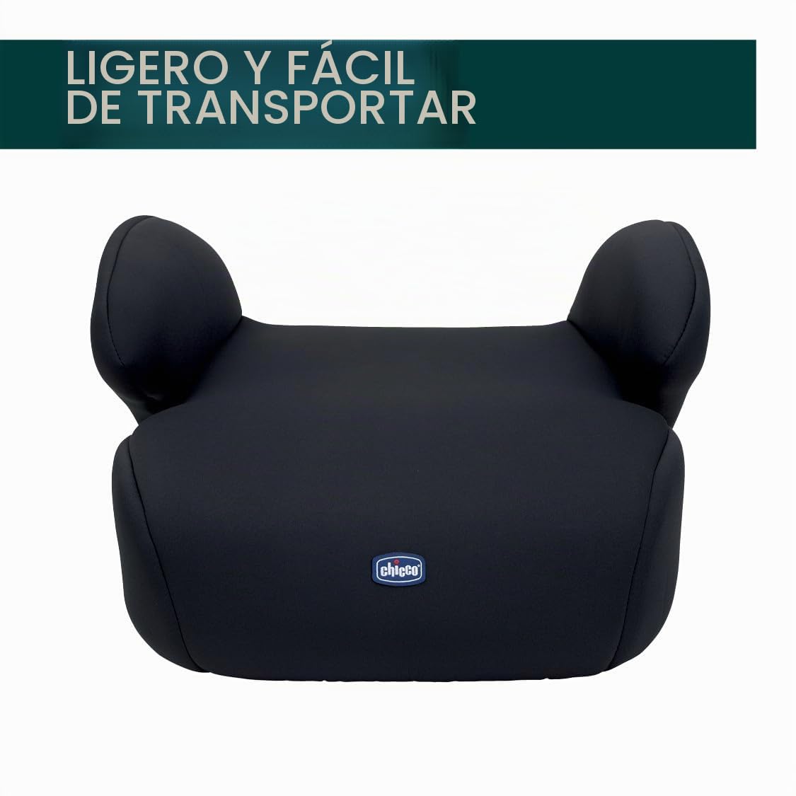 Chicco Quasar i-Size, Silla de Coche para Niños 7-12 Años (126-150 cm), Peso 23-36 kg, Grupo 3, Instalación Fácil con Cinturón de 3 Puntos, con Reposabrazos Acolchados y Asiento Cómodo, Negro