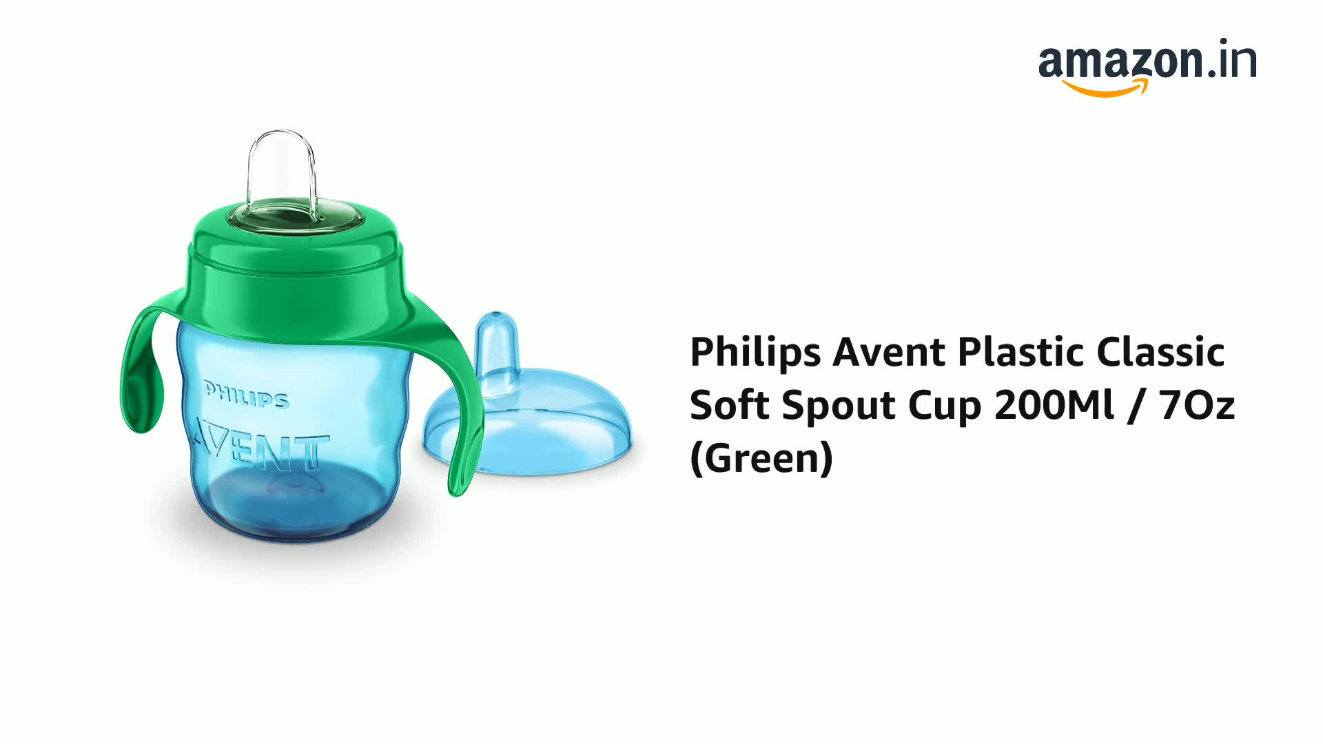 Buy AVENT Philips Silicone Classic Spout Cup with Handle | Blue