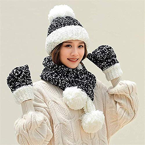Bonnet écharpe gants hiver femme fini le froid avec ce chapeau de laine chaud