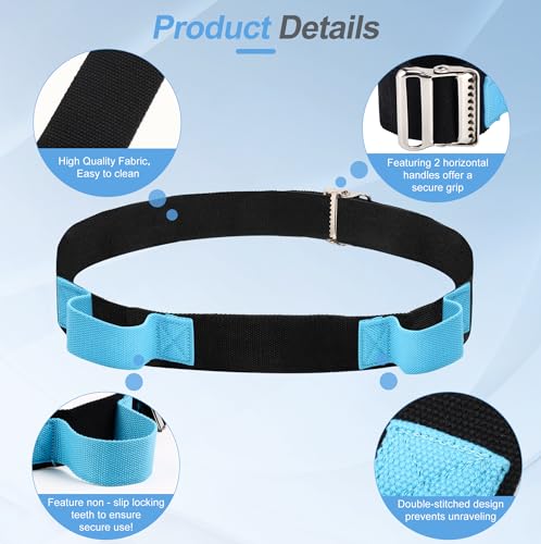 NIdreamCE Gait Belt Transfer Belts with 2 Handles Safety Gate Belt with Quick Release Metal Buckle Medical Nursing Safety Patient Assist for Lift Walking and Standing Assist