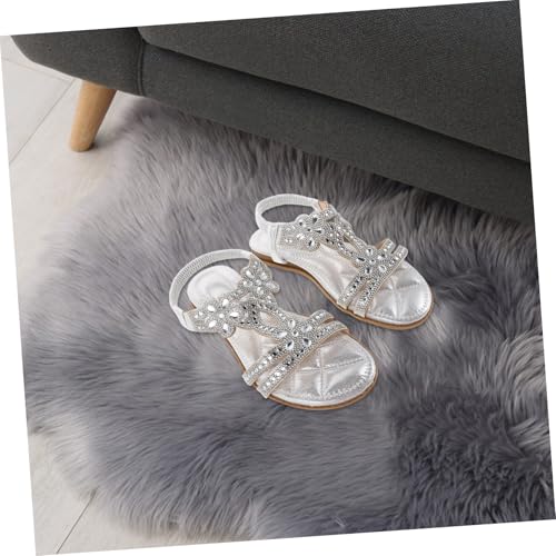 Sandales argentées paillettes taille 40 Uonlytech avec semelle légère en PU chic - 2