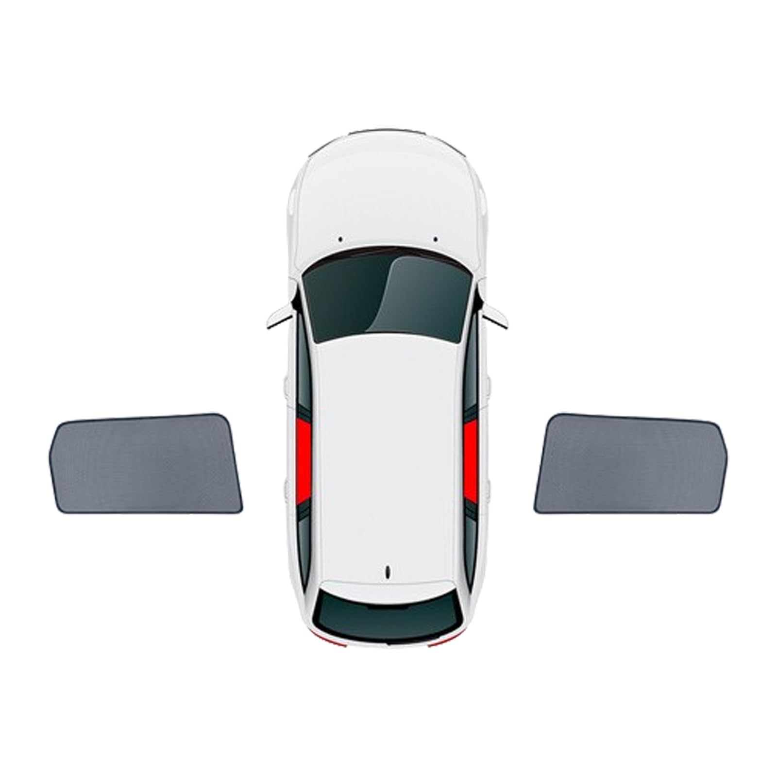 Lxcmql Normal Car Window Shade For Renault Kadjar, Uv Glare Sun Protection Car Side Window Sun Shade Breathable Mesh Sun Shades For Car Front Rear Side Windows,2Pcs Rear Window