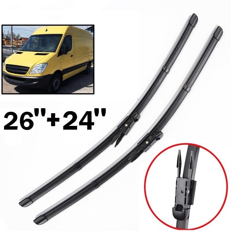 Balais d'essuie-glace pour VW Crafter 2006-2018 face aux intempéries sur route - 3