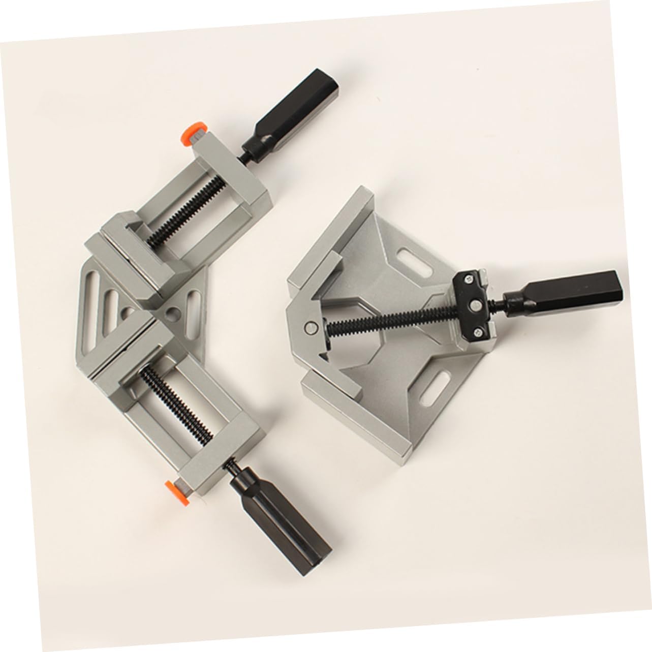 4pcs Double Handle Quick Release Corner Clamp Right Angle Clamp for Woodworking Photo Framing and Lightweight Design Independently