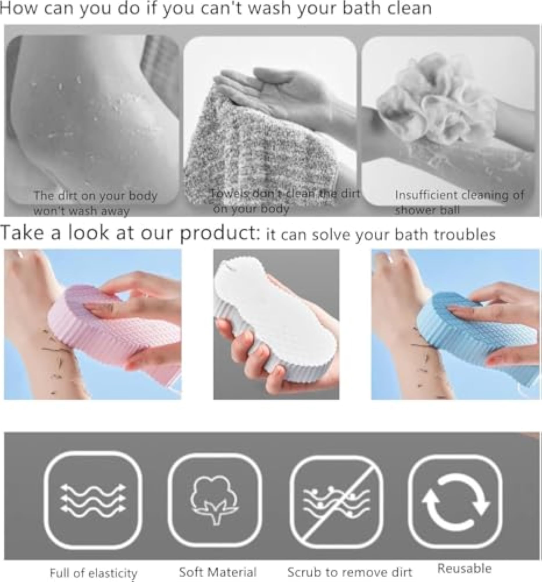 Soft Bath Sponge for Gentle Skin Care
