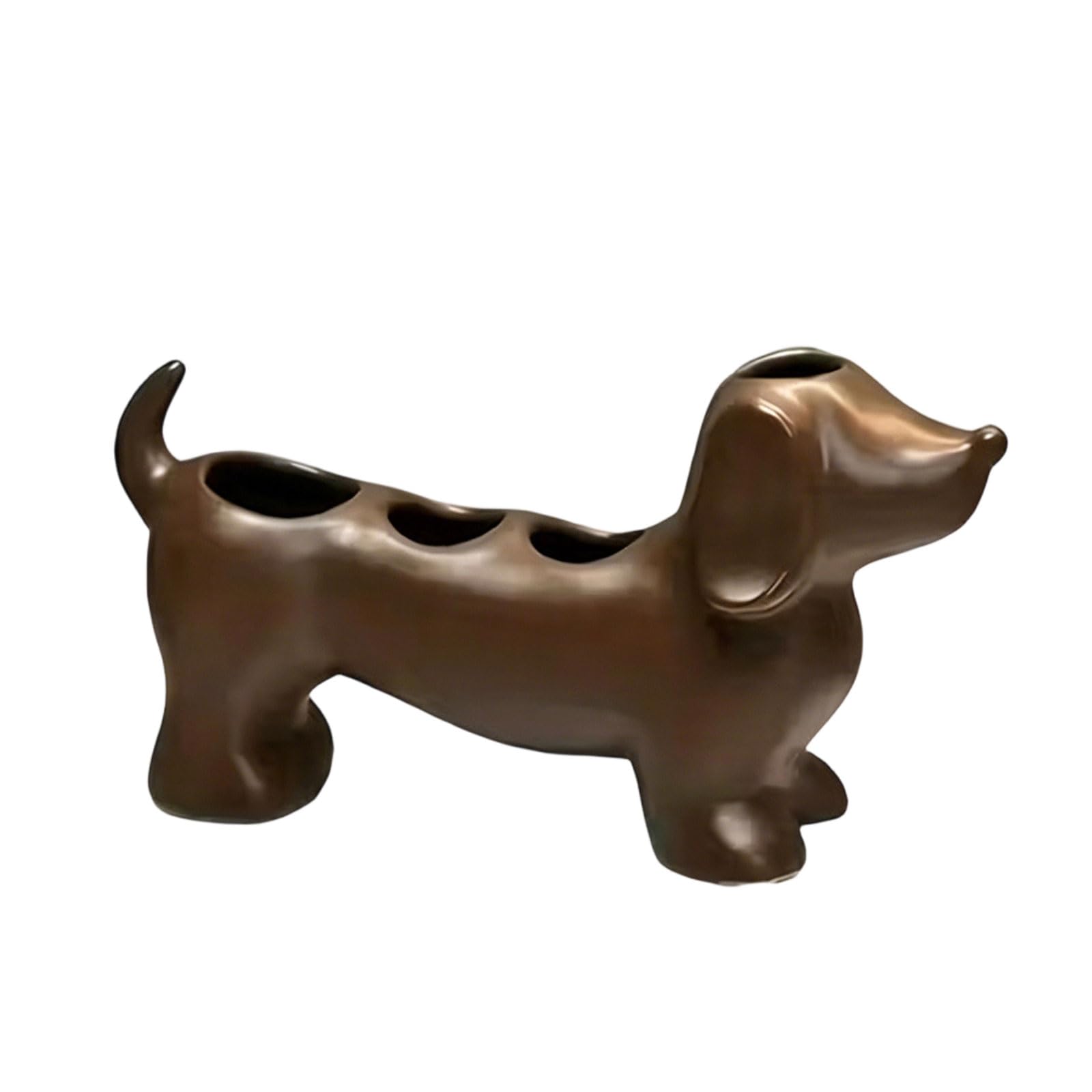 Multifunctional 3D Print Dog Toothbrush Holder Dachshund Design Toothpaste Rack for Bathroom Countertop Organization Lovely Dog Toothbrush Organizer Rack