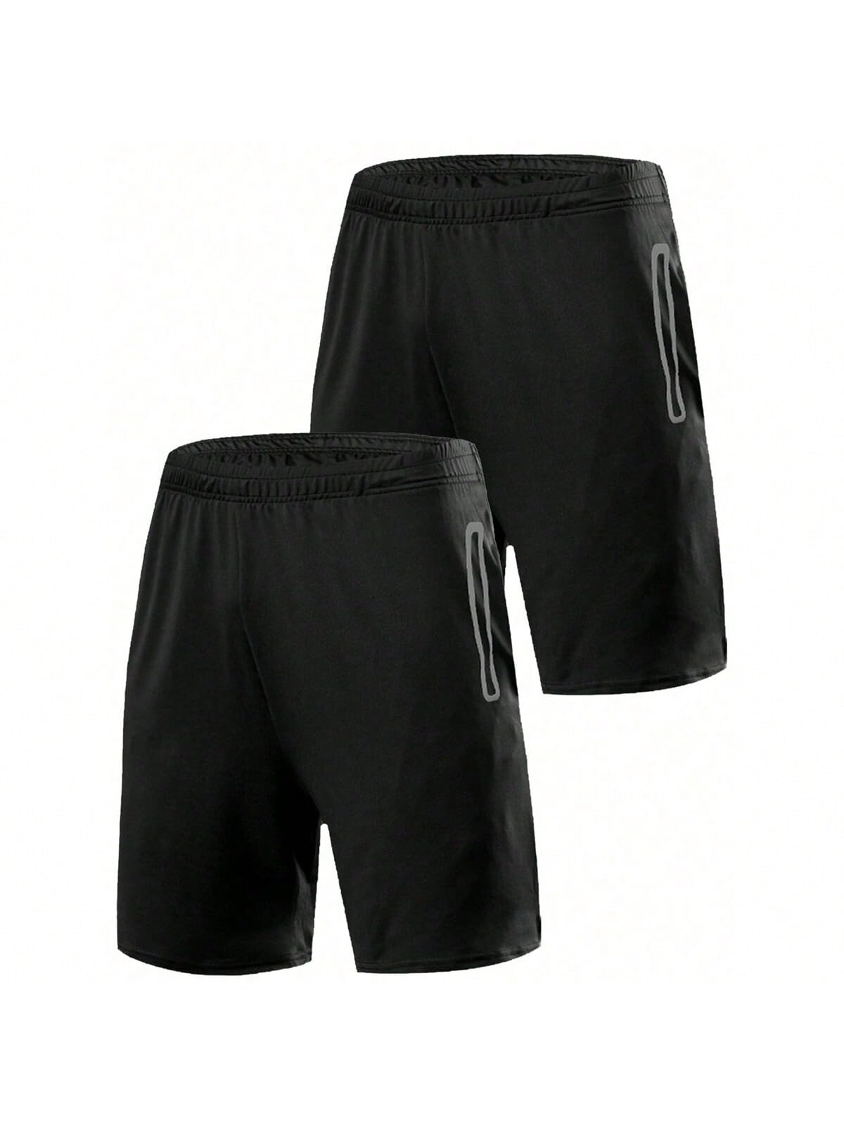 2 Pack Mens Athletic Shorts Quick Dry Loose-Fit Lightweight Running Workout Gym Shorts with Pockets