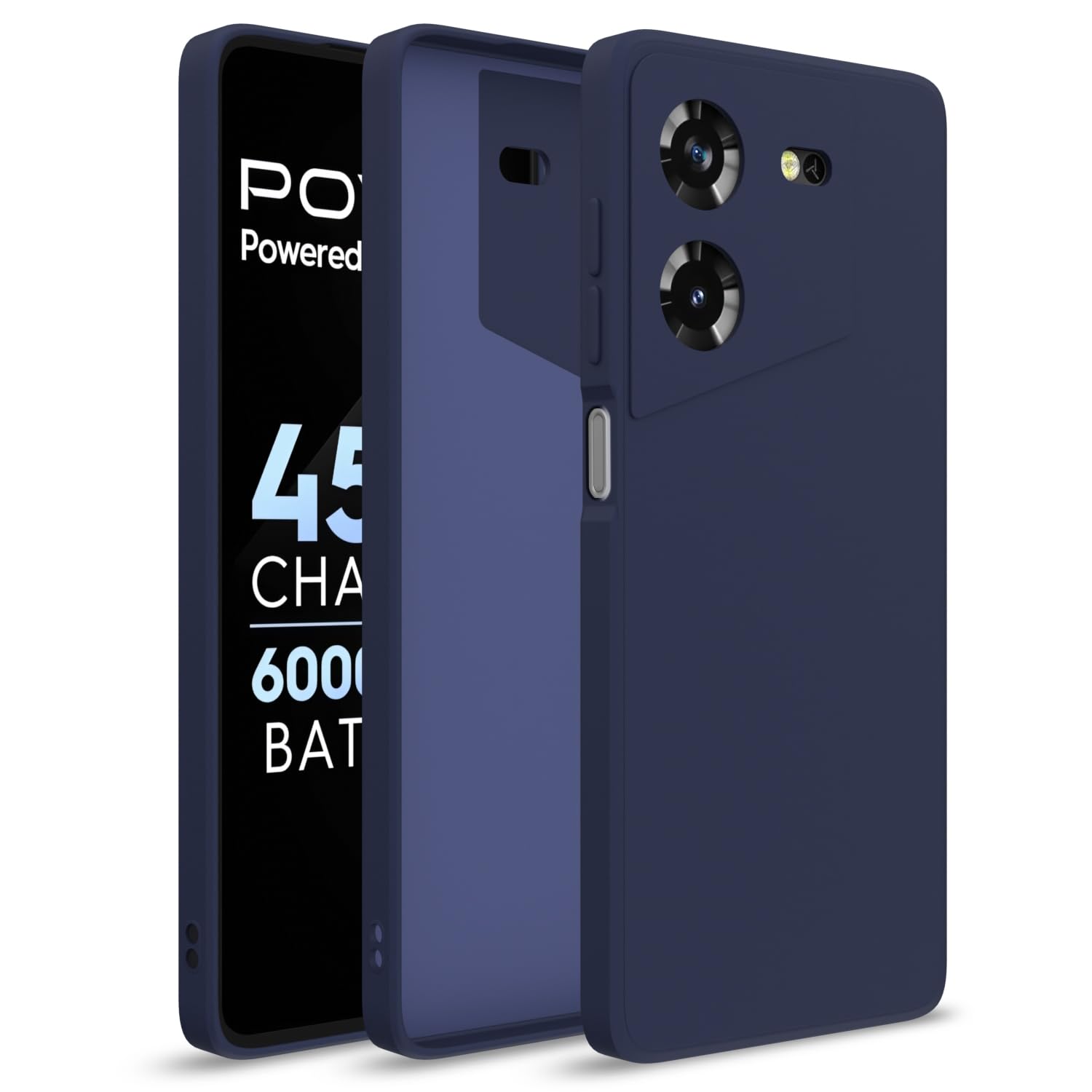 Pikkme Techno Pova 5 / Techno Pova 5 Pro 5G Back Cover Soft Matte Liquid Silicone TPU | Camera Protection | Shockproof Slim Back Case for Techno Pova 5 / Techno Pova 5 Pro 5G (Blue) (B0CV7NBSM6) Amazon Price History, Amazon Price Tracker