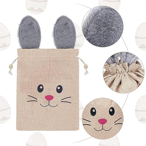 Sacs à bonbons de Pâques et sachets biscuits lapin pour déco de fête - 7