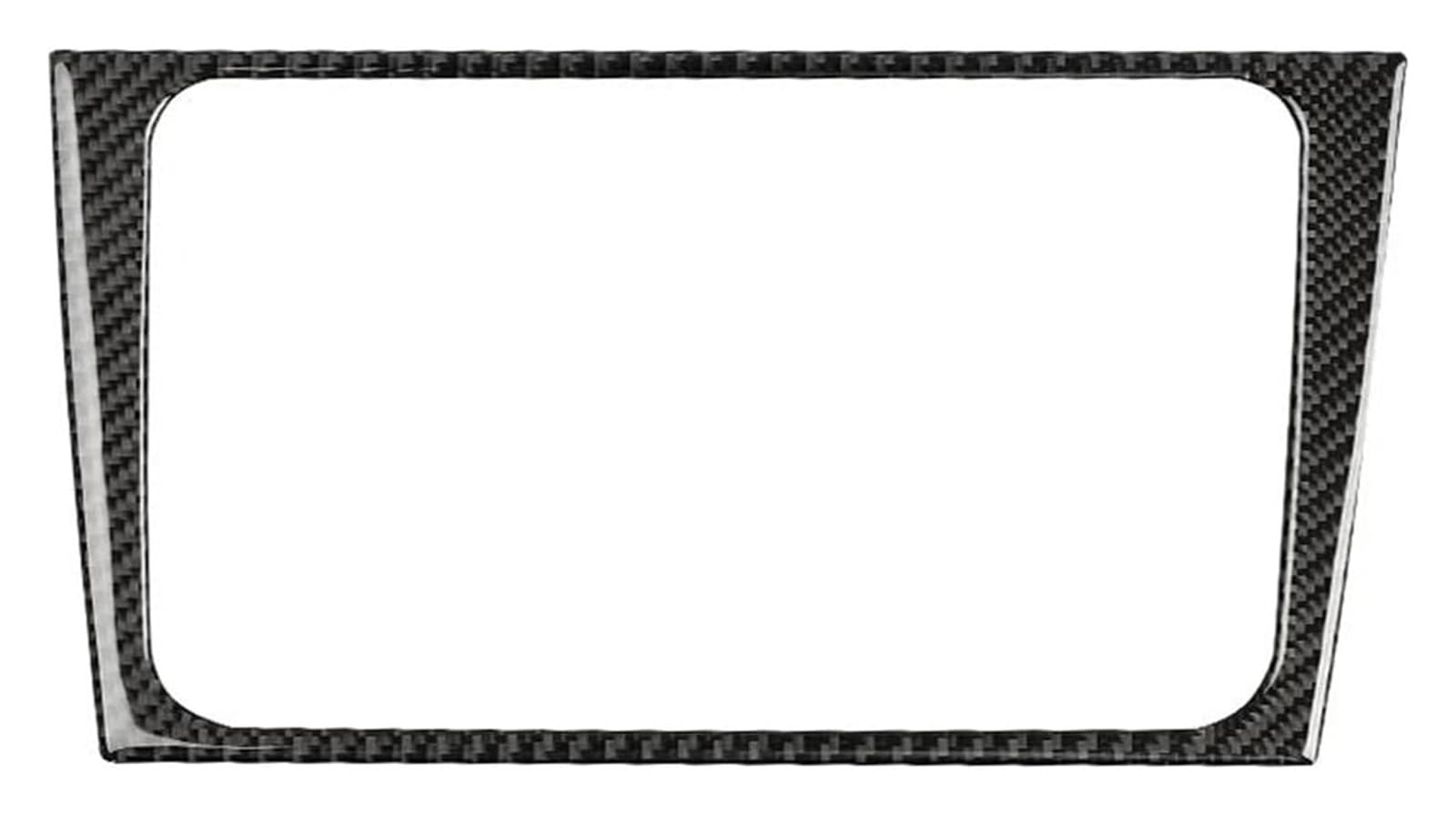 Decoration Interior Trim for VW for Golf 6 GTI R MK6 2008-2012 Central Control CD Panel Frame Decoration Interior Stickers(Black)
