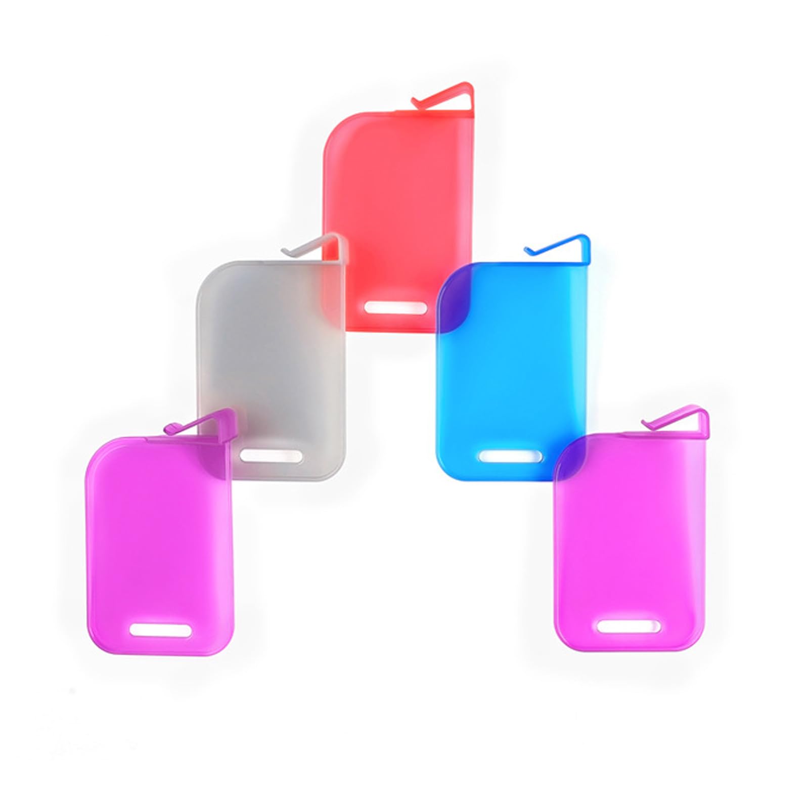 5 Divisori Per Scatole Di Carte Collezionabili – Clip In PP Ignifugo, Dimensioni 4,8x7,8 Cm, Spessore 0,2 Cm, Colori Assortiti, Per Organizzare Carte Da Gioco E Trading Card
