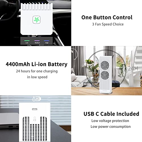 Mosalogic Mini Portable Air Purifier Personal Small Air Purifier Cleans Air, Eliminate Germs Formaldehyde Allergies Smoke Pet Dander Help Pet Healing From Wound #TOP3