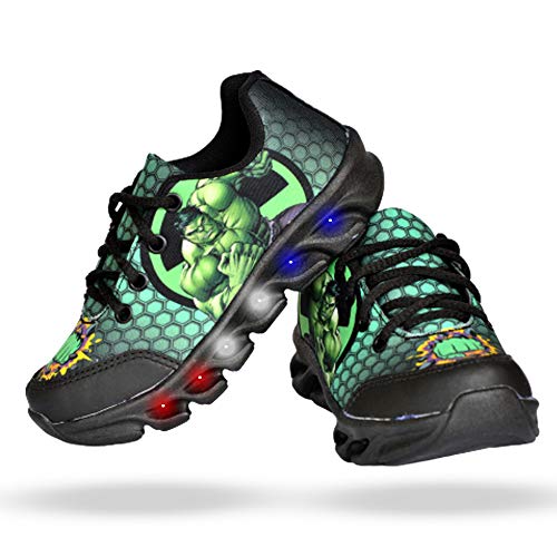 Tênis Masculino Infantil Led Luzinha Hulk Promoção (31)