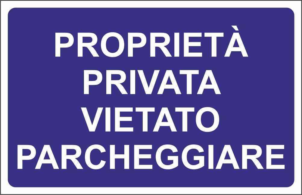 M-ITALY Cartello Segnaletico 'È Vietato Parcheggiare Nel Cortile', In Alluminio 20x31 Cm, Stampa UV Resistente, Made In Italy, Uso Esterno