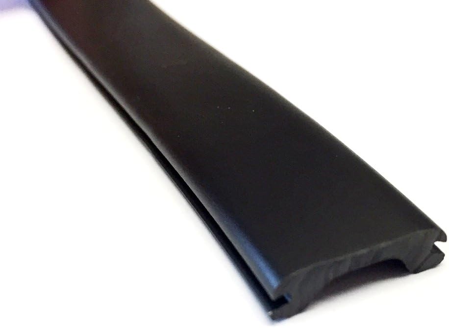 Automotive Authority LLC Narrow 0.6" RV Marine Camper Vinyl Insert Trim Mold Screw Cover (Black, 75 ft)