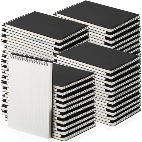 Carnet à spirale A5 Engrowtic de 140 pages de papier quadrillé pour écriture et dessin de bureau