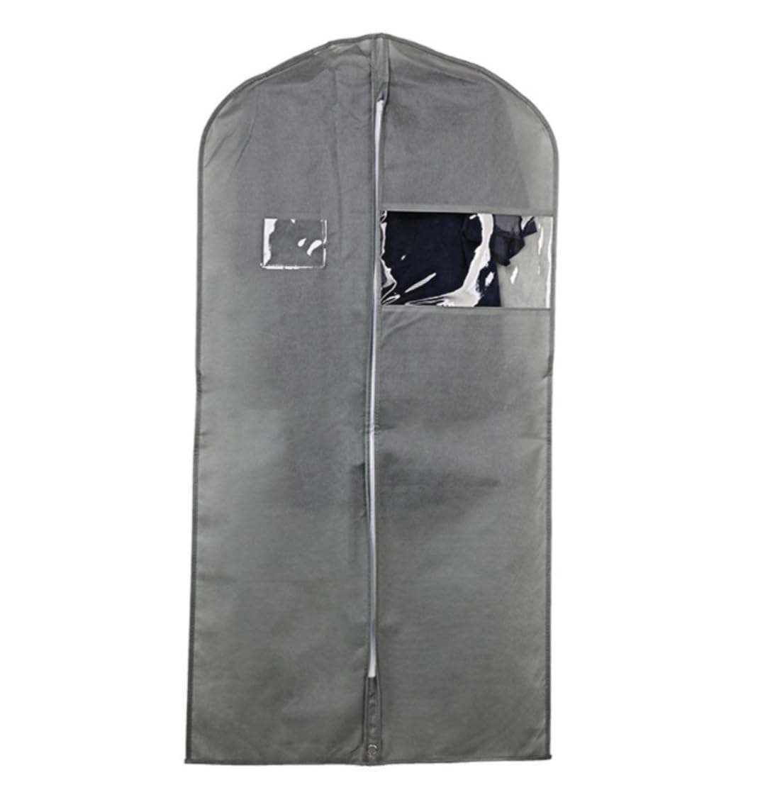 Bolsa de Traje Antipolvo Paquete De 3 Bolsas Para Ropa, Fundas Para Trajes De Viaje, Bolsas Para Vestir, Bolsa Para Ropa Con Ventana Transparente Para Armario Con Cremallera Fundas de Ropa Antipolvo (