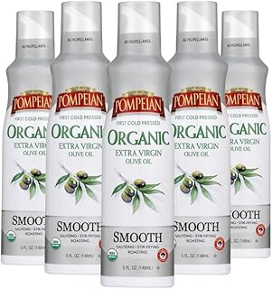 Pompeian USDA Certified Organic Smooth Extra Virgin Olive Oil Non-Stick ...
