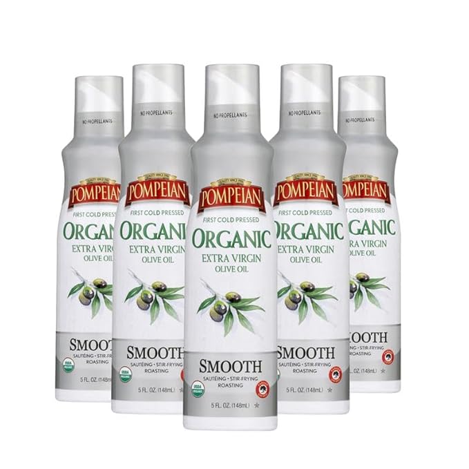 Pompeian Aceite de Oliva Extra Virgen Orgánico Spray 6 Pack 150 ml miniatura 1